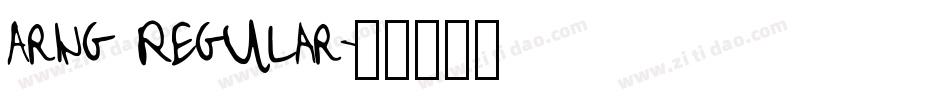 Aring Regular字体转换